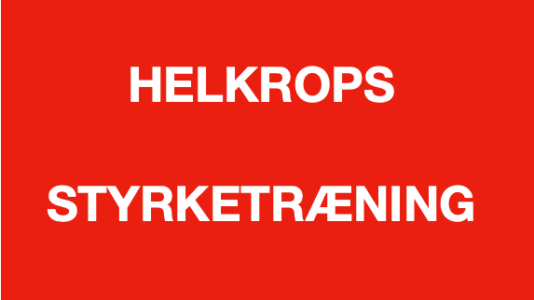 Helkrops styrketræning fitness